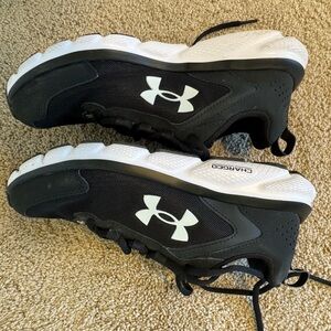 Under Armour Black and White Sneakers